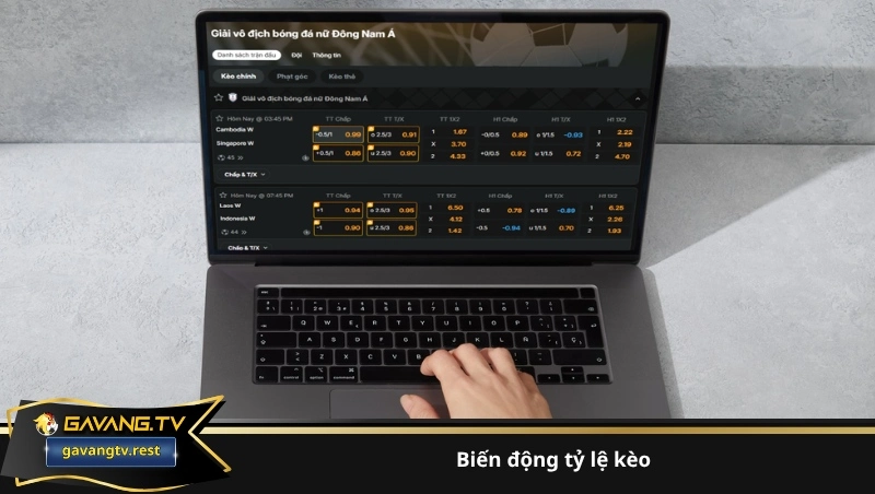 Biến động tỷ lệ kèo