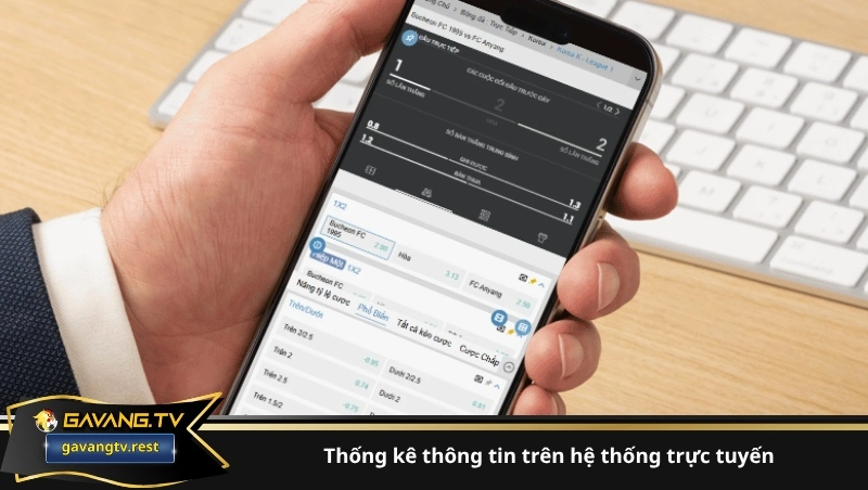 Thống kê thông tin trên hệ thống trực tuyến