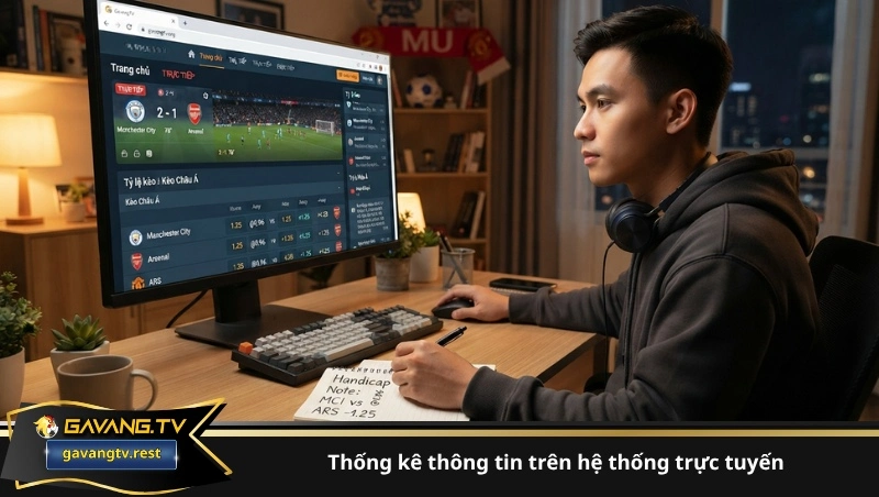 Thống kê thông tin trên hệ thống trực tuyến