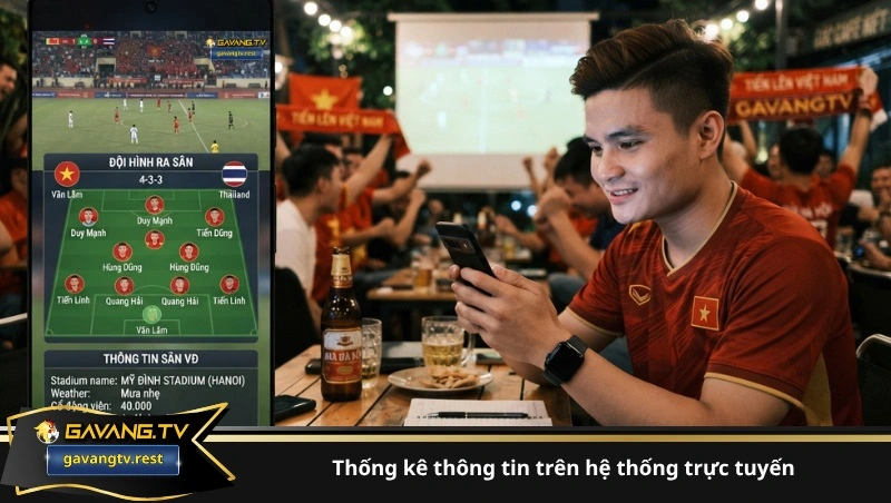 Thống kê thông tin trên hệ thống trực tuyến