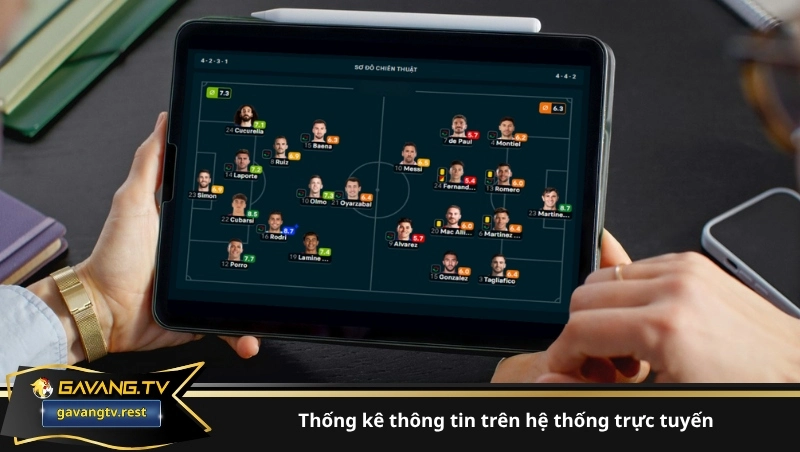 Thống kê thông tin trên hệ thống trực tuyến