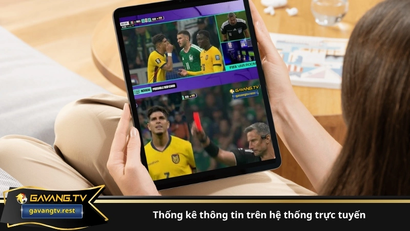 Thống kê thông tin trên hệ thống trực tuyến