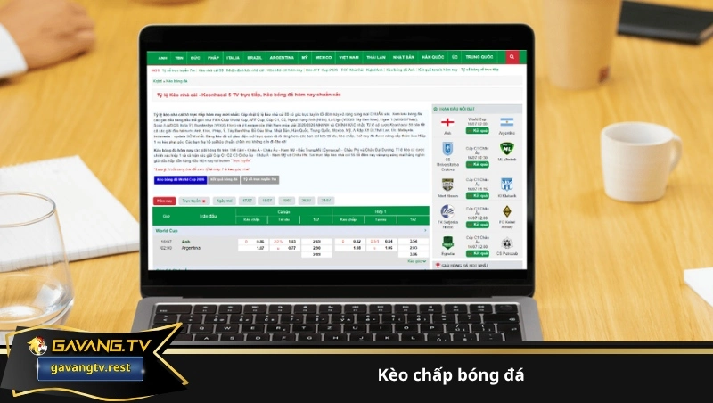 kèo chấp bóng đá